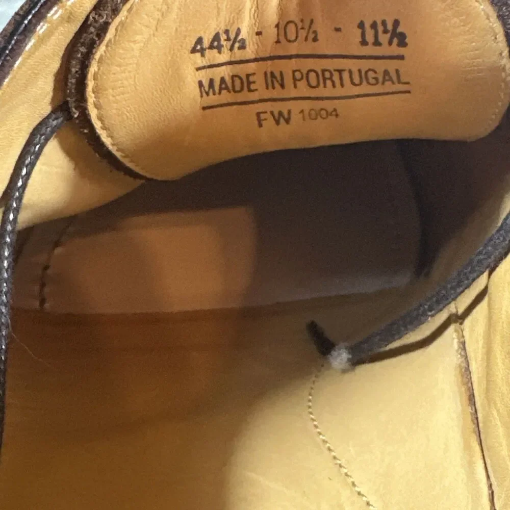 Suitsupply Men’s Dress Shoes 44.5 Cap Toe Cognac 11.5 M Oxford Fine Luxury